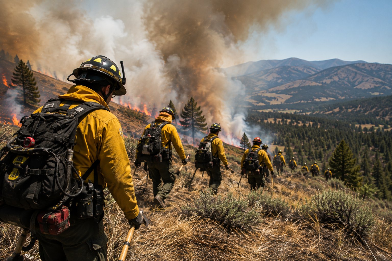 Crew working on an incident